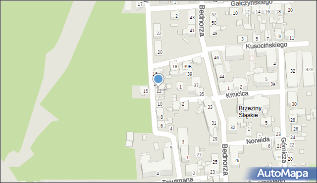 Piekary Śląskie, Drzymały Michała, 12, mapa Piekary Śląskie