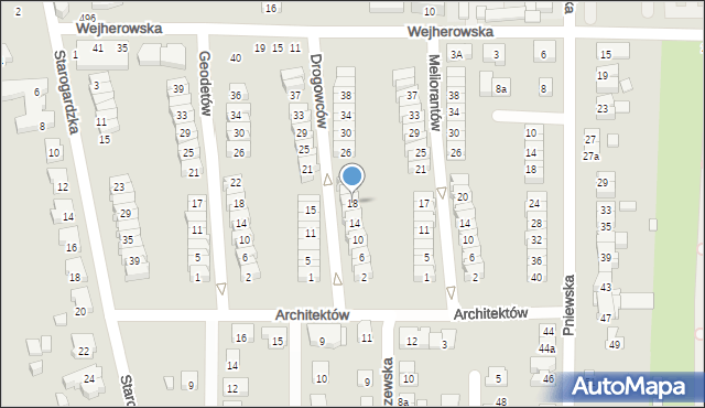 Poznań, Drogowców, 18, mapa Poznania