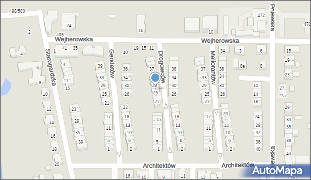 Poznań, Drogowców, 27, mapa Poznania