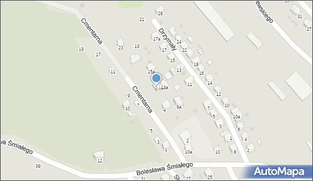 Przemyśl, Drzymały Wojciecha, 13b, mapa Przemyśla