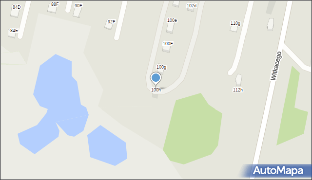 Radom, Drzymały Wojciecha Michała, 100h, mapa Radomia