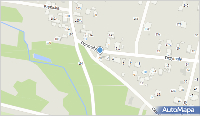 Radom, Drzymały Wojciecha Michała, 2A, mapa Radomia