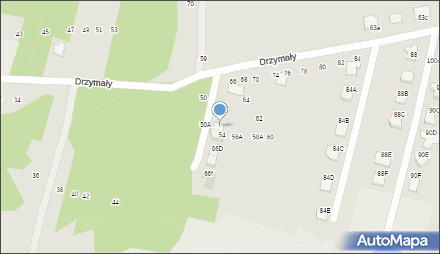 Radom, Drzymały Wojciecha Michała, 66b, mapa Radomia