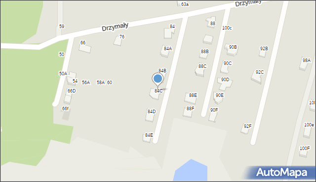 Radom, Drzymały Wojciecha Michała, 84C, mapa Radomia