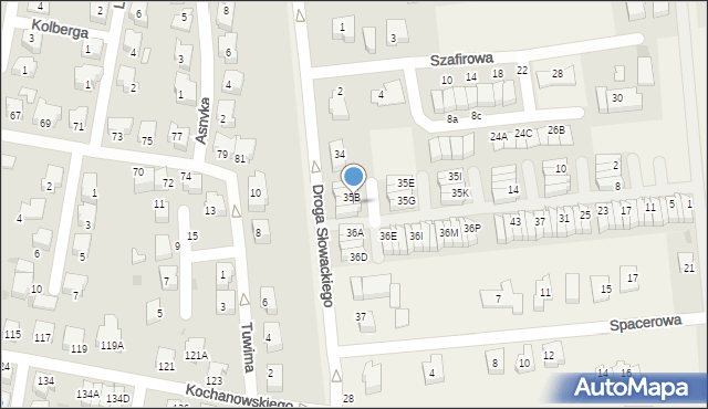 Rokitnica, Droga Juliusza Słowackiego, 35C, mapa Rokitnica