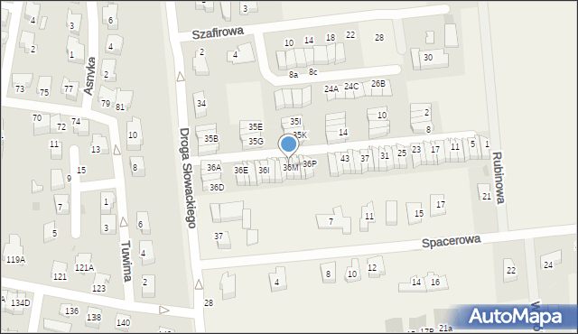 Rokitnica, Droga Juliusza Słowackiego, 36M, mapa Rokitnica