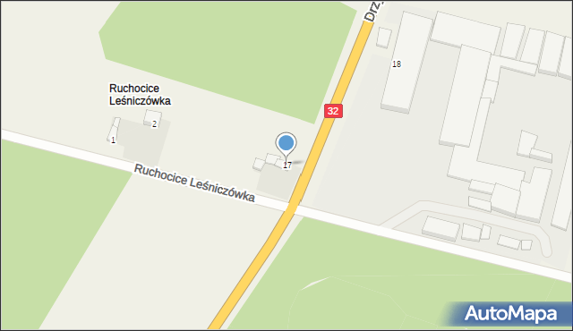 Ruchocice, Drzymały, 17, mapa Ruchocice