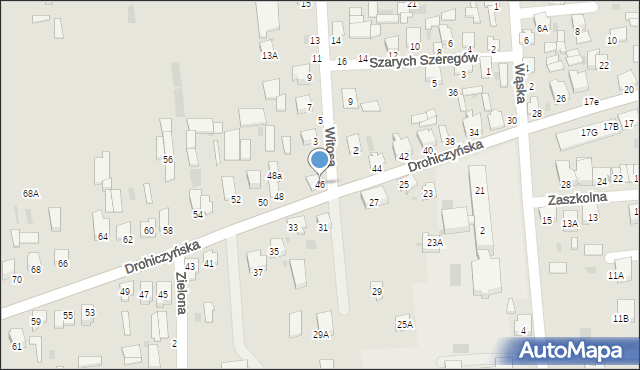 Siemiatycze, Drohiczyńska, 46, mapa Siemiatycze