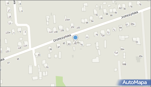 Siemiatycze, Drohiczyńska, 81, mapa Siemiatycze