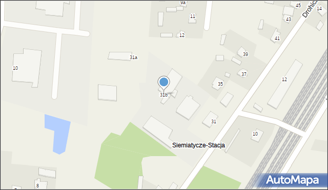 Siemiatycze-Stacja, Drohiczyńska, 31b, mapa Siemiatycze-Stacja