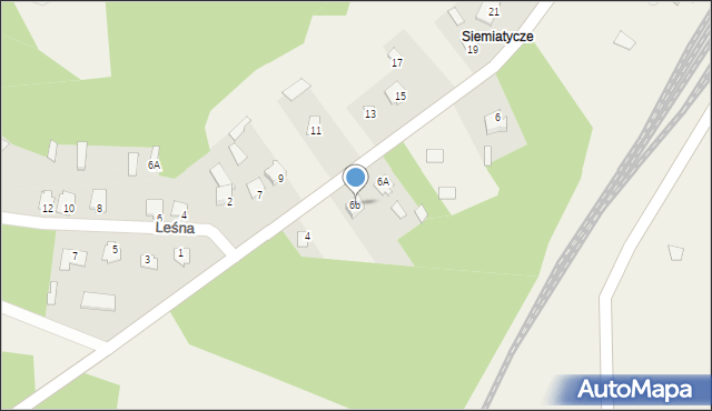 Siemiatycze-Stacja, Drohiczyńska, 6b, mapa Siemiatycze-Stacja