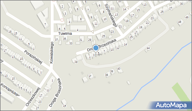 Sieradz, Droga Brzezińska, 4, mapa Sieradz