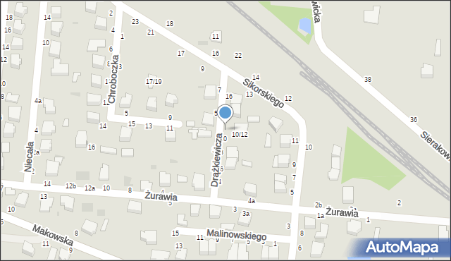 Skierniewice, Drążkiewicza Janusza, 12, mapa Skierniewic