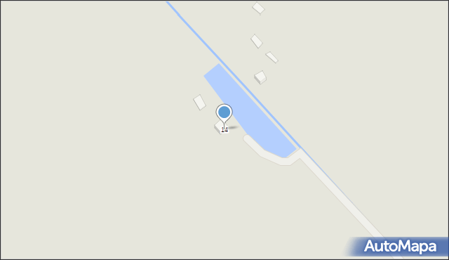 Słubice, Drzymały, 14, mapa Słubice