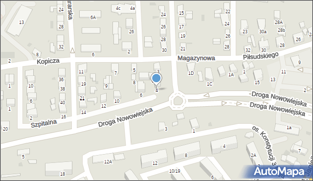 Starogard Gdański, Droga Nowowiejska, 4, mapa Starogard Gdański