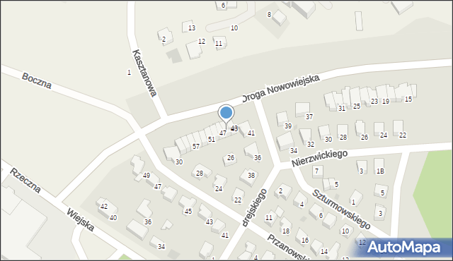 Starogard Gdański, Droga Nowowiejska, 45, mapa Starogard Gdański