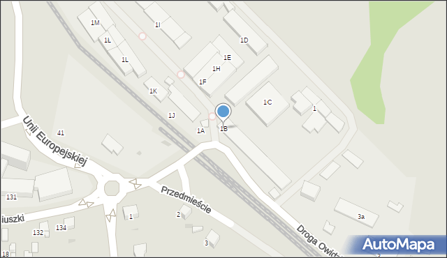 Starogard Gdański, Droga Owidzka, 1B, mapa Starogard Gdański