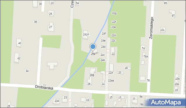 Sulejówek, Drobiarska, 26a, mapa Sulejówek