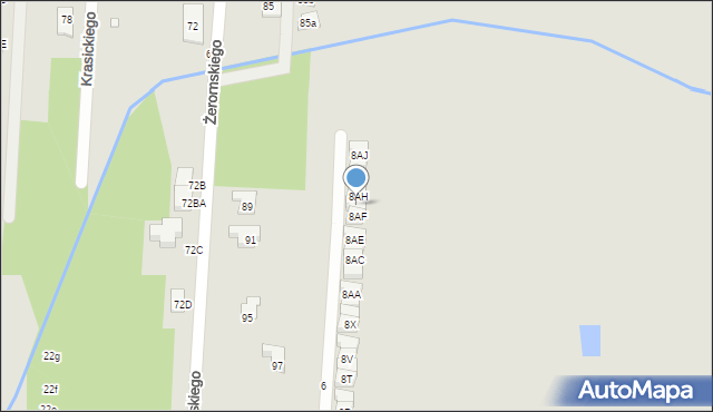 Sulejówek, Drobiarska, 8AG, mapa Sulejówek