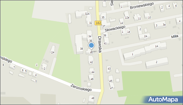 Świdwin, Drawska, 40, mapa Świdwin