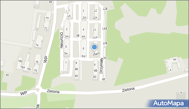 Świętochłowice, Drzymały Michała, 10A, mapa Świętochłowice