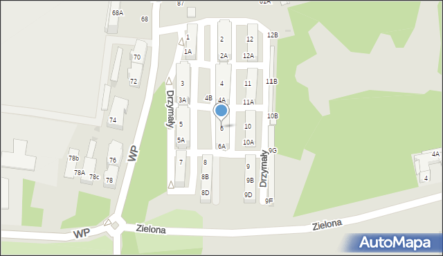Świętochłowice, Drzymały Michała, 6, mapa Świętochłowice