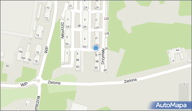 Świętochłowice, Drzymały Michała, 9, mapa Świętochłowice