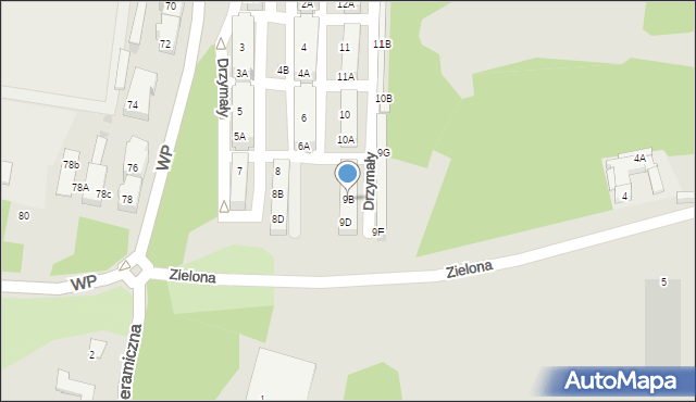 Świętochłowice, Drzymały Michała, 9B, mapa Świętochłowice