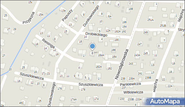 Tarnów, Drobieckiego Piotra, 6, mapa Tarnów