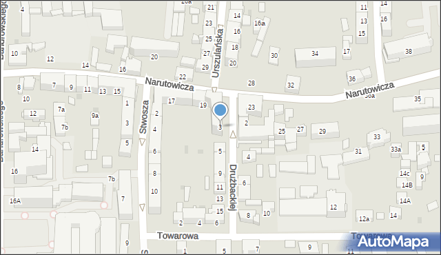 Tarnów, Drużbackiej Elżbiety, 3, mapa Tarnów