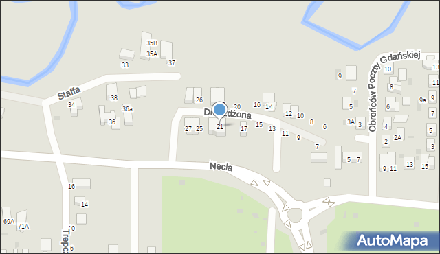 Wejherowo, Drzeżdżona Jana, 21, mapa Wejherowo