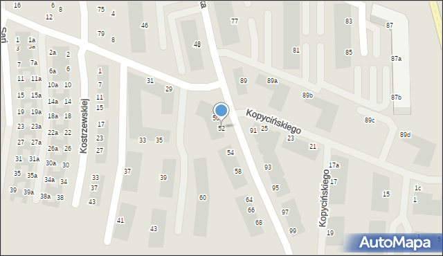 Wrocław, Drabika Stanisława, 52, mapa Wrocławia