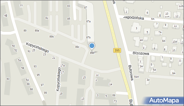 Wrocław, Drabika Stanisława, 89d, mapa Wrocławia