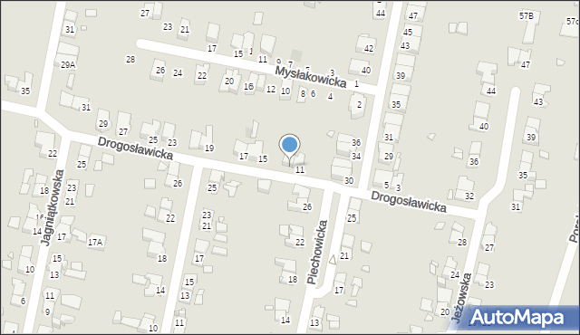 Wrocław, Drogosławicka, 13, mapa Wrocławia