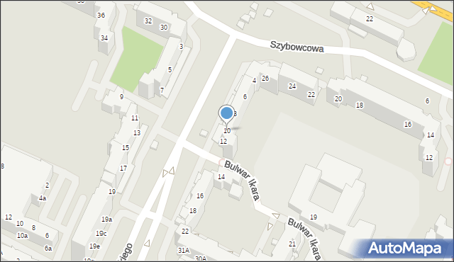 Wrocław, Drzewieckiego Stefana, 10, mapa Wrocławia