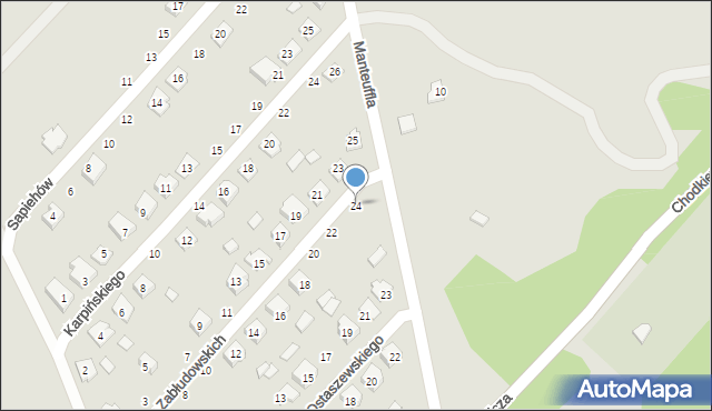Zabłudów, Drukarzy Zabłudowskich, 24, mapa Zabłudów