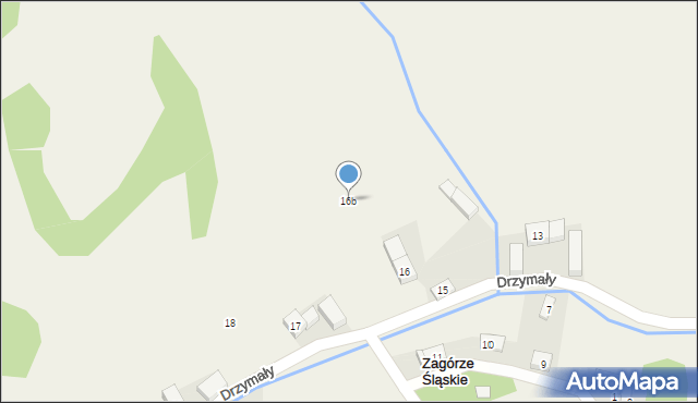 Zagórze Śląskie, Drzymały Michała, 16b, mapa Zagórze Śląskie