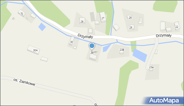 Zagórze Śląskie, Drzymały Michała, 29, mapa Zagórze Śląskie