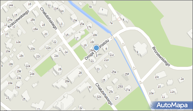 Zakopane, Droga do Bristolu, 4, mapa Zakopanego