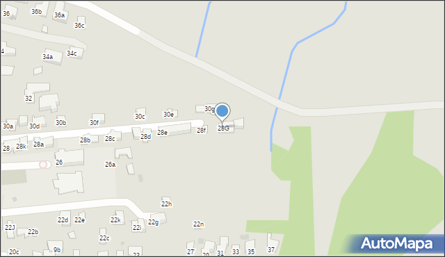 Zakopane, Droga do Olczy, 28G, mapa Zakopanego