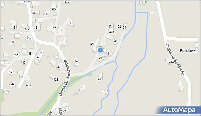 Zakopane, Droga do Walczaków, 46, mapa Zakopanego