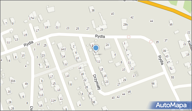 Zamość, Drzymały Michała, 7, mapa Zamościa