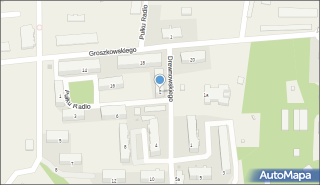 Zegrze, Drewnowskiego Kazimierza, płk., 2, mapa Zegrze