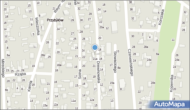 Zgierz, Drewnowska, 21b, mapa Zgierz