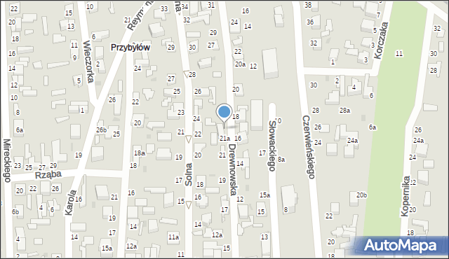 Zgierz, Drewnowska, 21b, mapa Zgierz