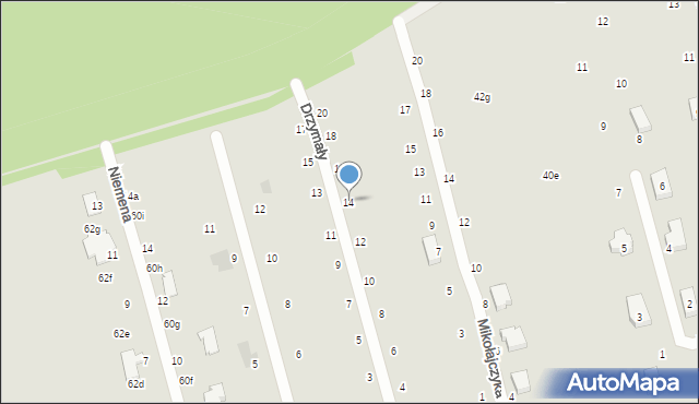 Zgierz, Drzymały Michała, 14, mapa Zgierz