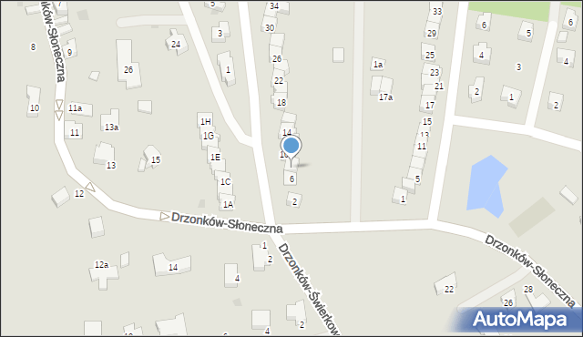 Zielona Góra, Drzonków-Rajtarowa, 8, mapa Zielona Góra