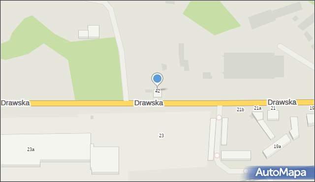 Złocieniec, Drawska, 42, mapa Złocieniec