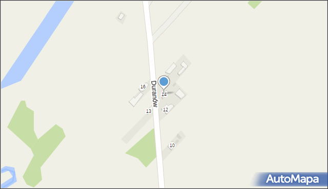 Andrzejów Duranowski, Duranów, 14, mapa Andrzejów Duranowski