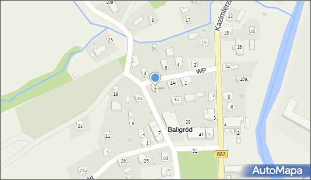 Baligród, Duplaka Jana, 2, mapa Baligród